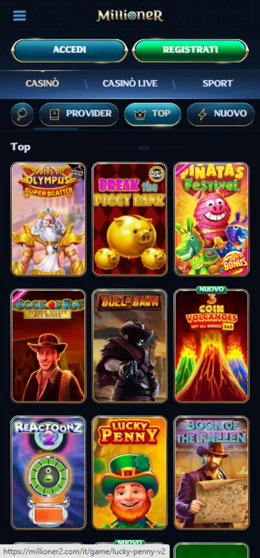 Millioner Casino Giochi